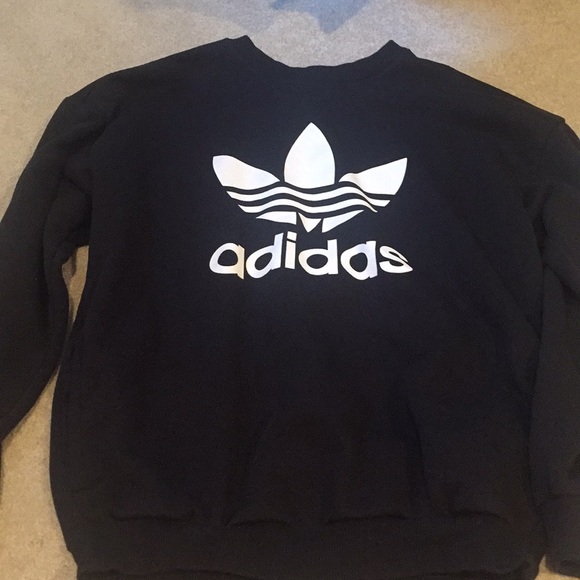 adidas black sweatshirt - Picture 1 of 1